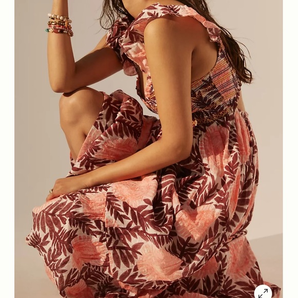 Anthropologie Cecilia Pettersson Smocked Maxi Dress - Picture 4 of 6